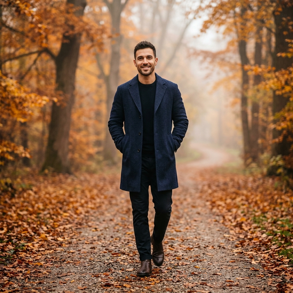 Wool Overcoat — Autumn Park