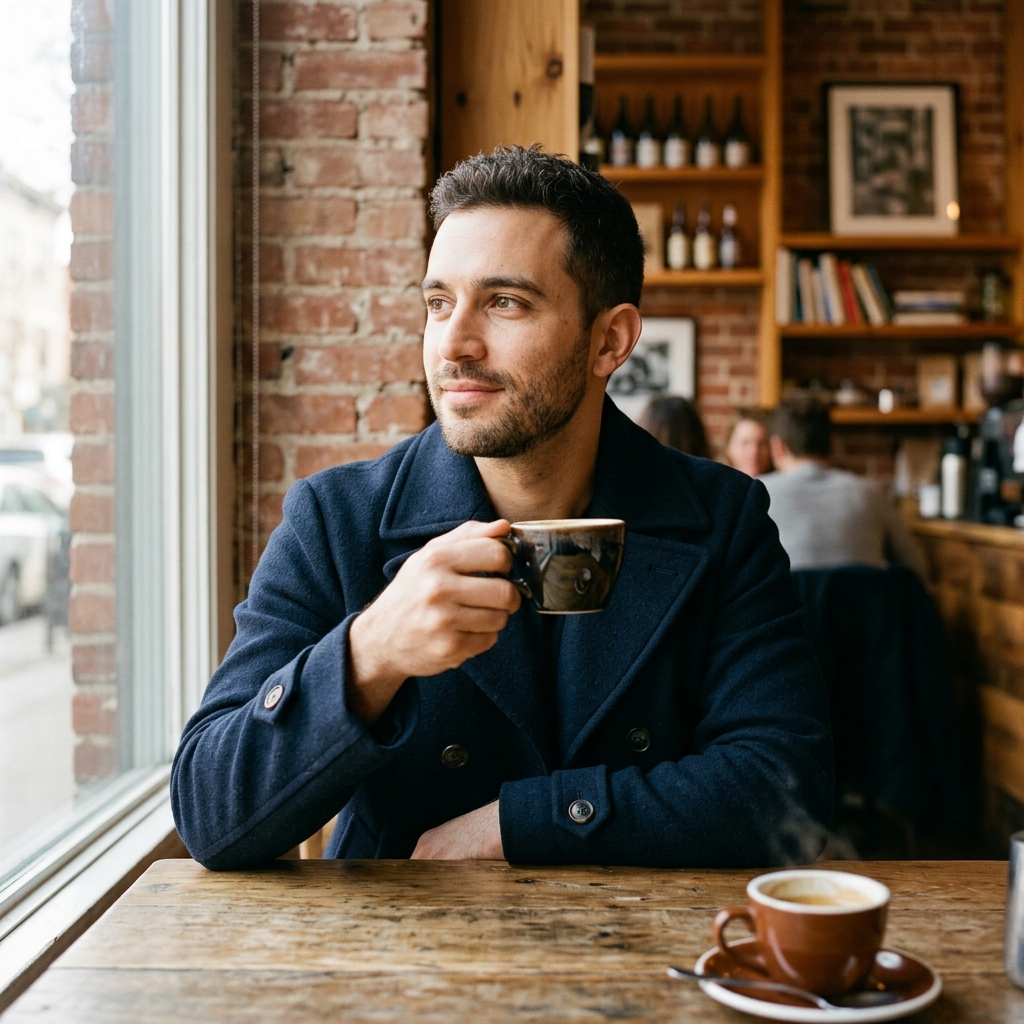 Wool Overcoat — Coffee Shop